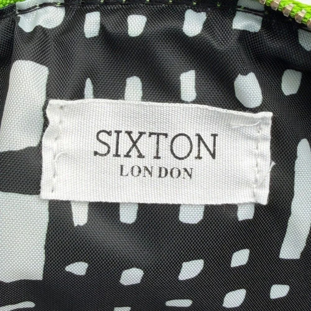 Sixton London Makeup Cosmetic Bag Green Velvet w/ Star Pin